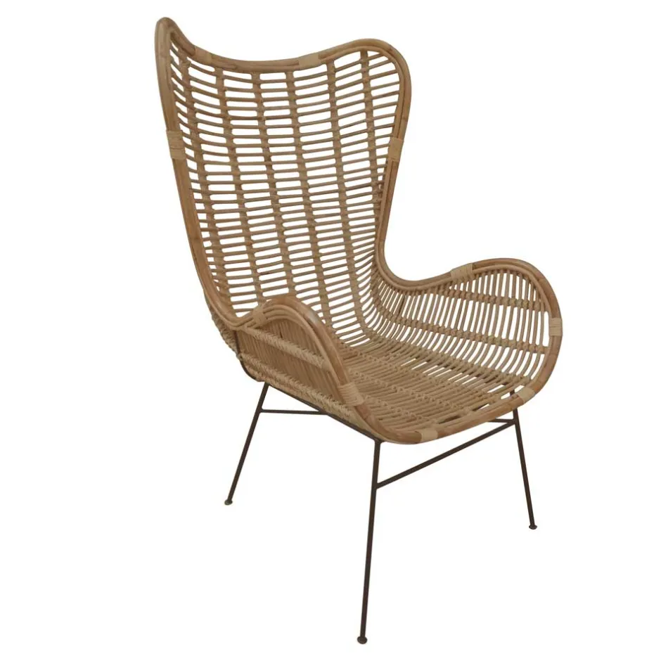 Wohnzimmer Sessel*Pharao24 Flechtsessel Opium