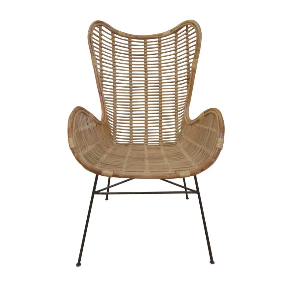 Wohnzimmer Sessel*Pharao24 Flechtsessel Opium