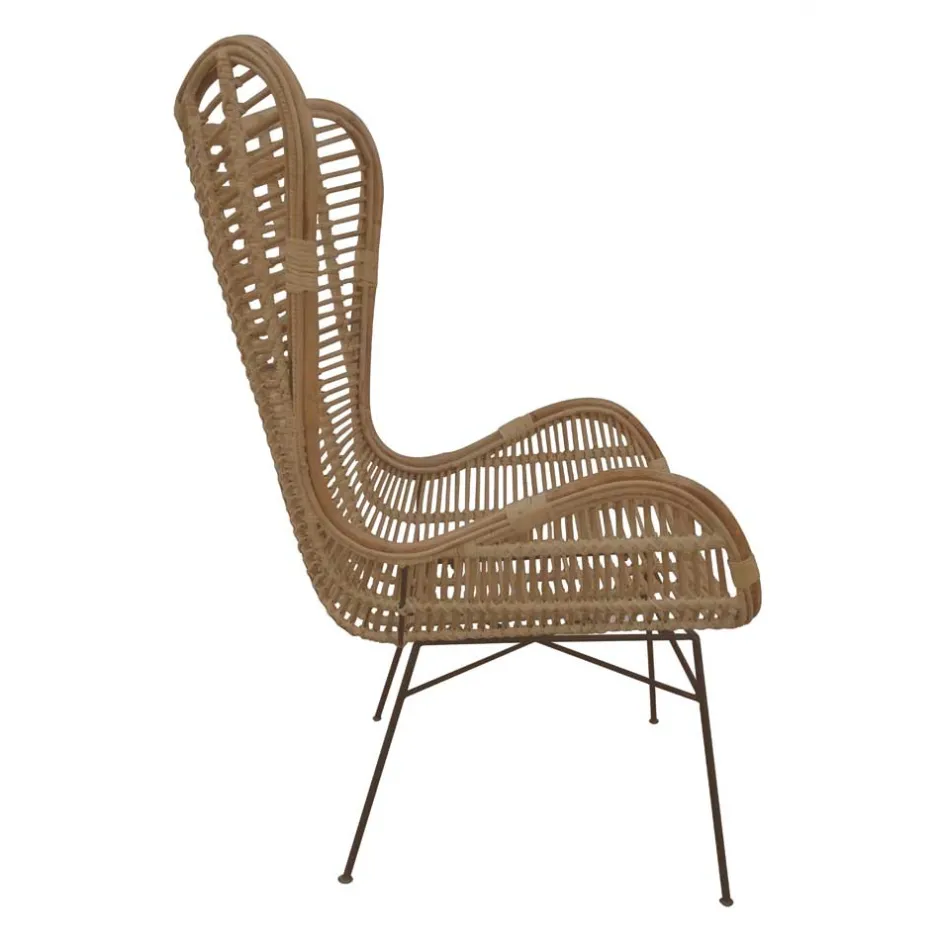 Wohnzimmer Sessel*Pharao24 Flechtsessel Opium