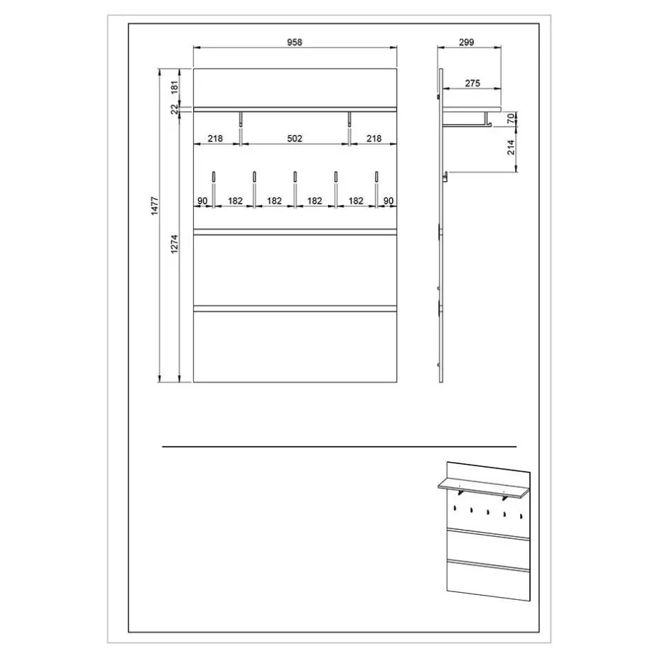 Garderobensets*Pharao24 Flur Möbel Sveralda