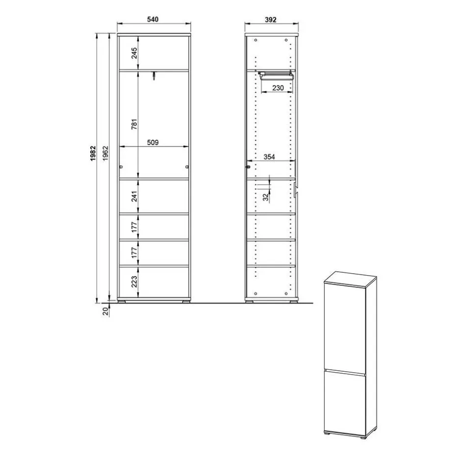 Garderobensets*Pharao24 Flur Set Sveralda