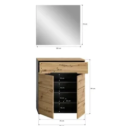 Garderobensets*Pharao24 Flurmöbelset Alexandro