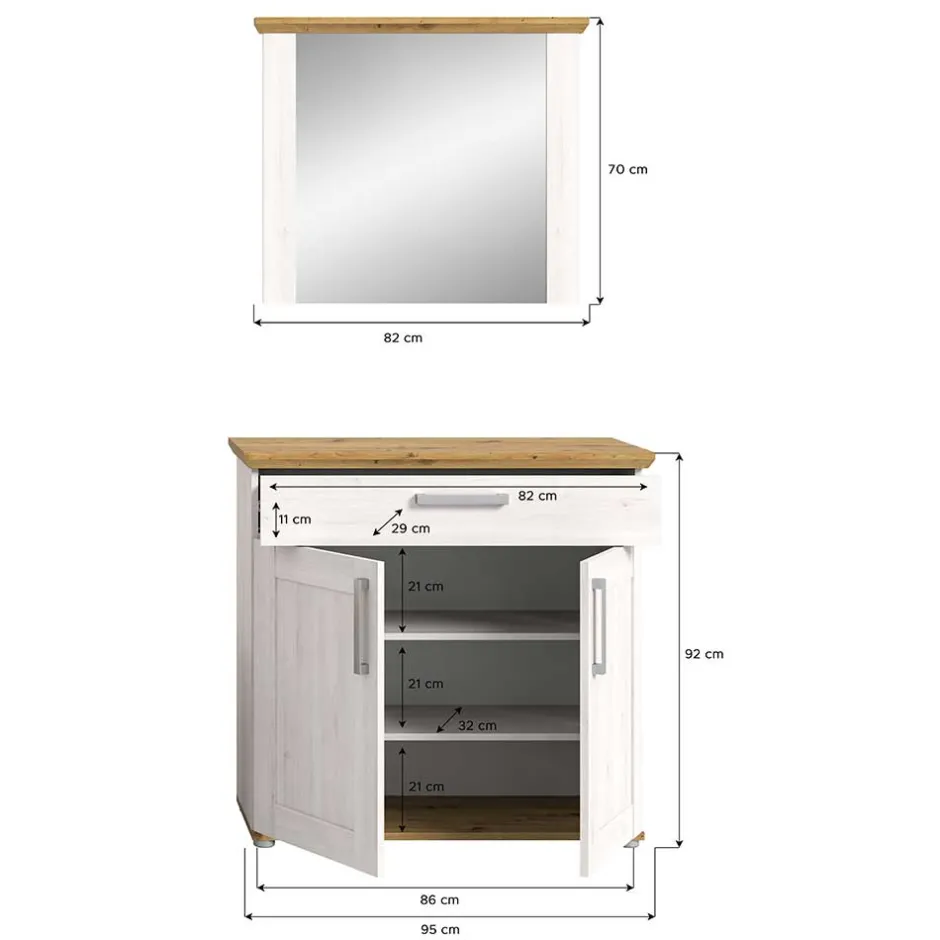 Pharao24 Flurmöbelset Simple> Garderobensets