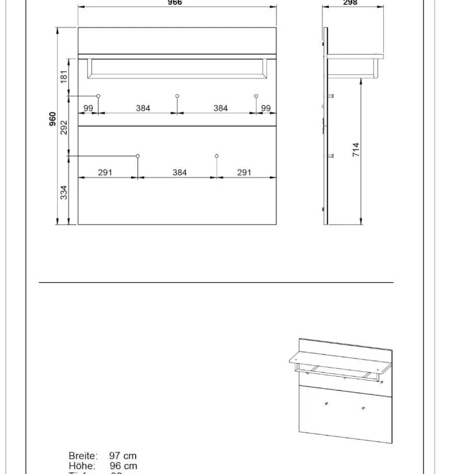 Pharao24 Garderobe Anita> Wandgarderoben