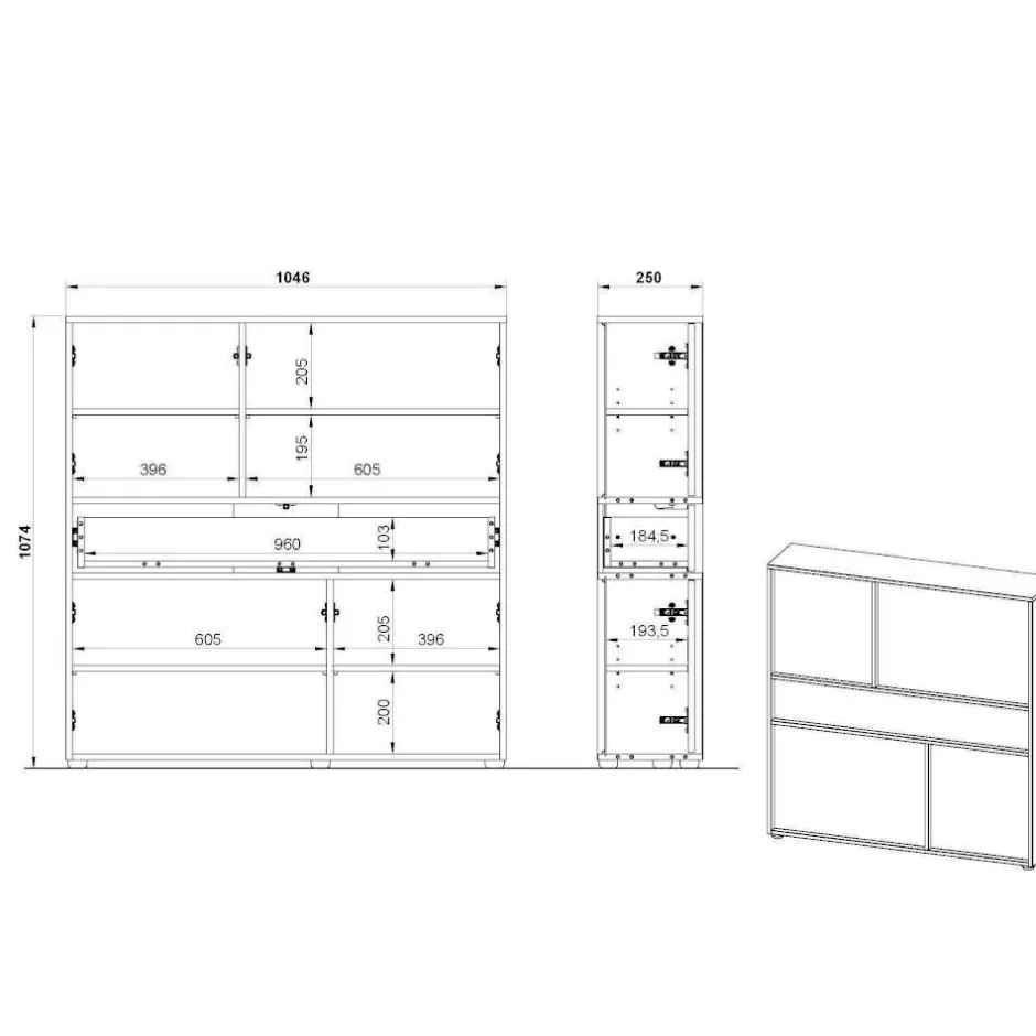 Pharao24 Garderobe Batista> Garderobensets