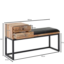 Garderobenbänke*Pharao24 Garderobenbank Arhoca