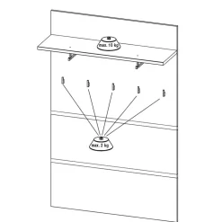 Garderobensets*Pharao24 Garderobenkombination Sveralda