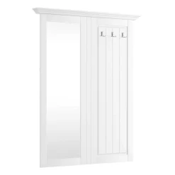 Garderoben Paneele|Wandgarderoben*Pharao24 Garderobenpaneel mit Spiegel Vomano