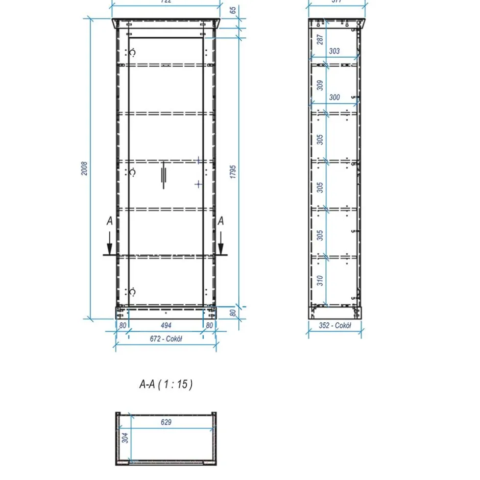 Pharao24 Garderobenschrank Flurencina> Dielenschränke