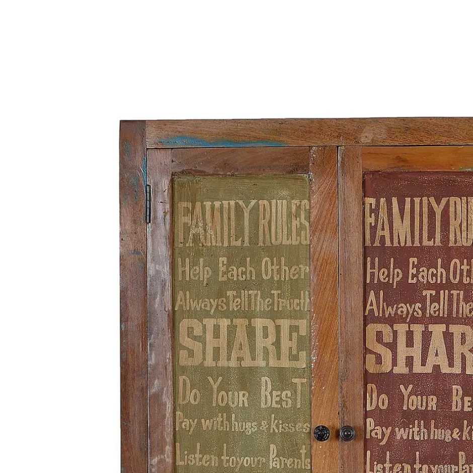 Pharao24 Garderobenschrank Petrolia> Dielenschränke|Bauernschränke