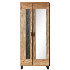 Pharao24 Garderobenschrank Vinena> Massivholzmöbel|Dielenschränke