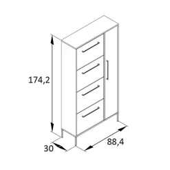 Schuhschränke*Pharao24 Garderobenschuhschrank Call