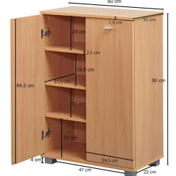 Schuhschränke*Pharao24 Garderobenschuhschrank Jorindela