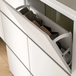 Pharao24 Garderobenschuhschrank weiß Filicudio><noscript><img width=