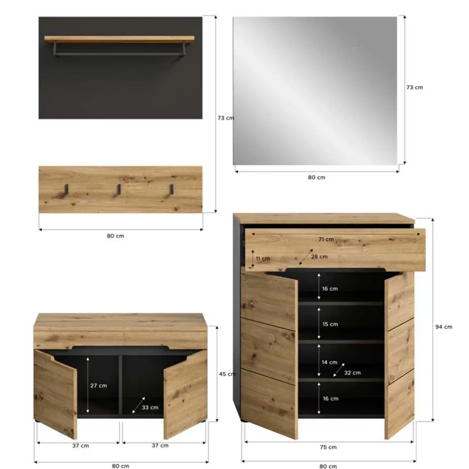 Pharao24 Garderobenset Alexandro> Garderobensets