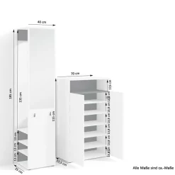 Garderobensets*Pharao24 Garderobenset Elara