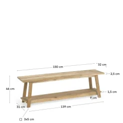 Garderobenbänke*Pharao24 Garderobensitzbank Leandra