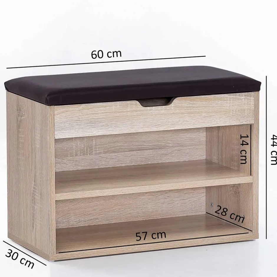 Pharao24 Garderobensitzbank Vilas> Garderobenbänke|Truhenbänke