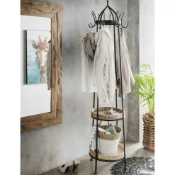 Pharao24 Garderobenständer Coals> Kleiderständer|Massivholz Garderoben