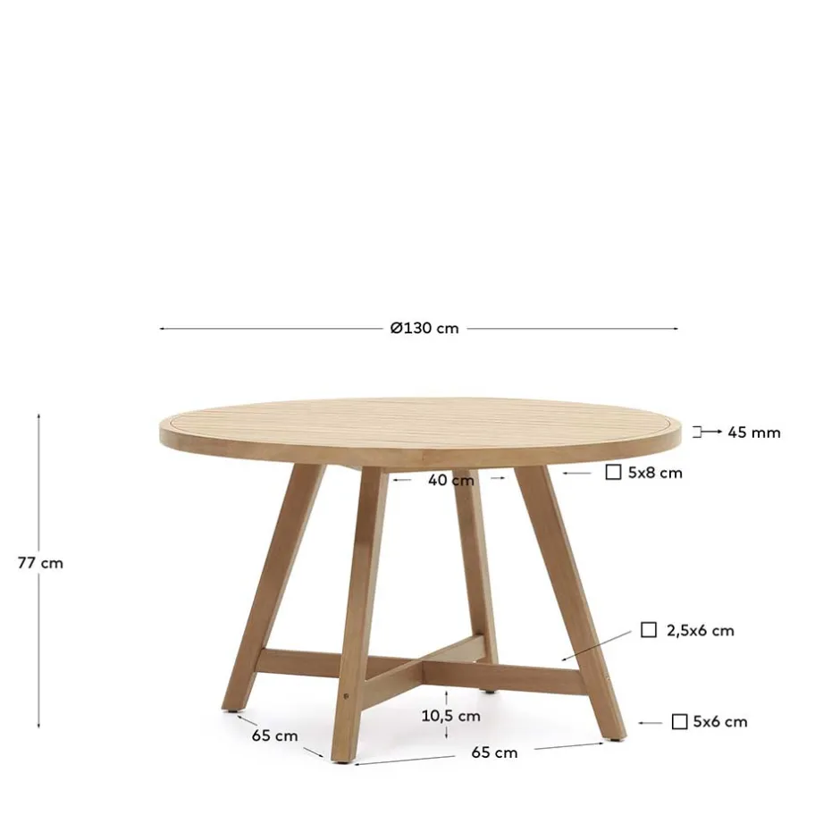 Gartenmöbel*Pharao24 Garten Massivtisch Umingo