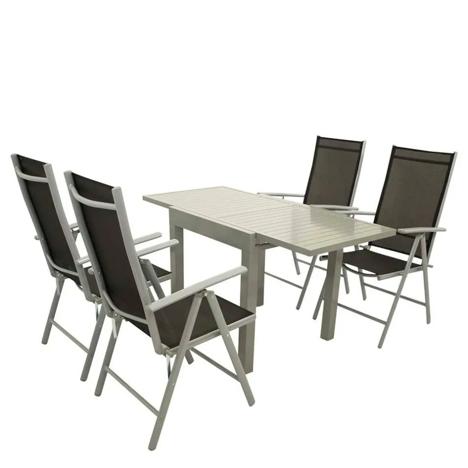 Pharao24 Gartenessgruppe wetterfest Lamon> Gartenmöbel|Sitzgruppen