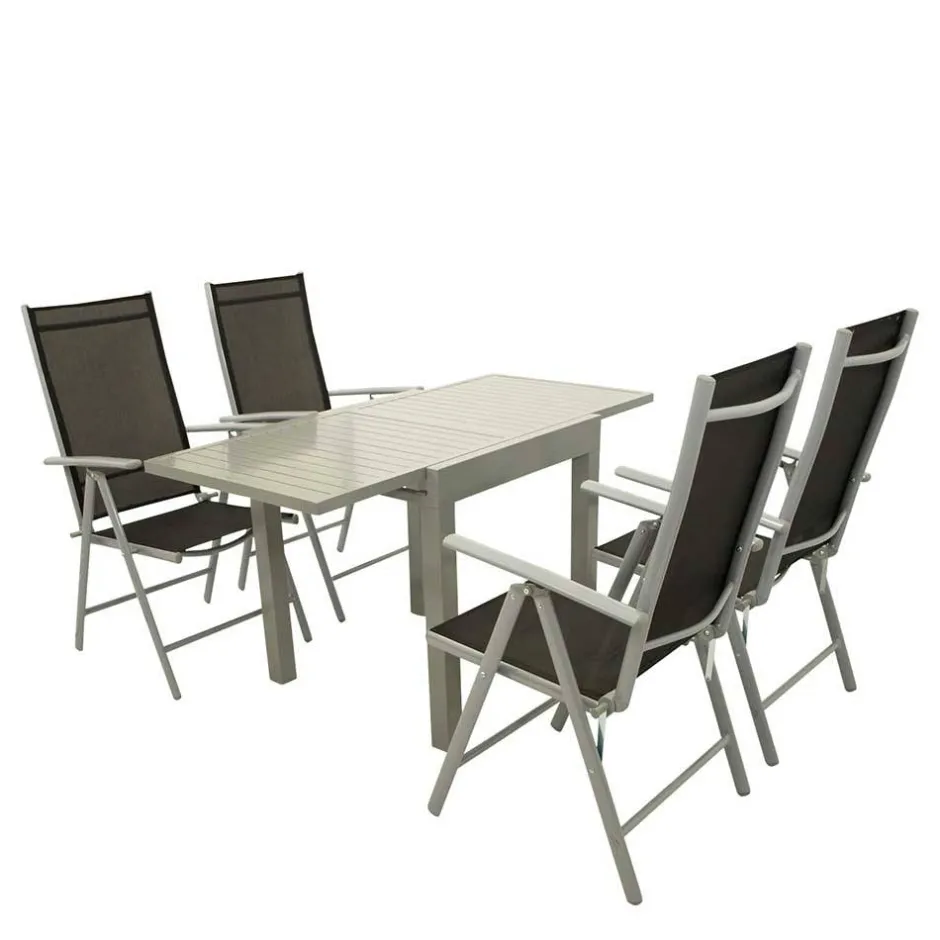 Pharao24 Gartenessgruppe wetterfest Lamon> Gartenmöbel|Sitzgruppen