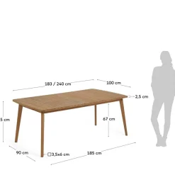 Gartenmöbel|Ausziehtische*Pharao24 Gartentisch Lacrudia