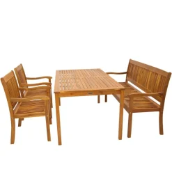 Gartenmöbel|Sitzgruppen*Pharao24 Gartentischgruppe Hanni