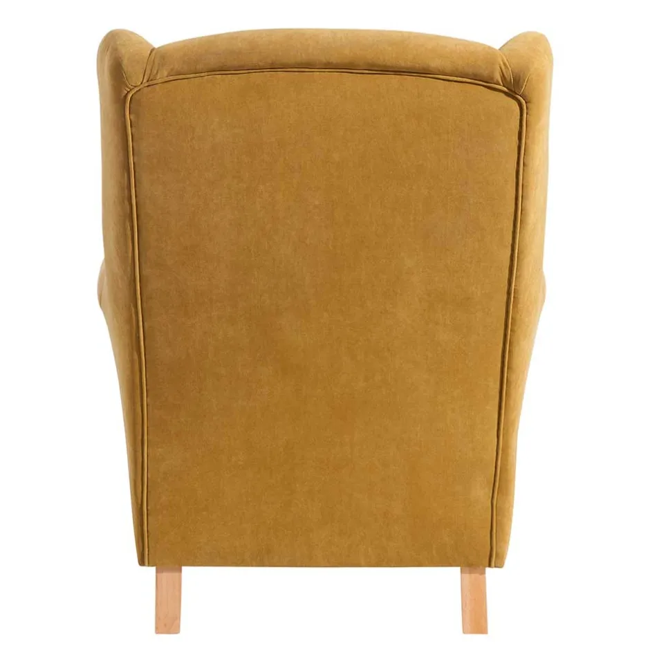 Pharao24 Gelber Ohrenbackensessel Cizio> Ohrensessel|Relaxsessel