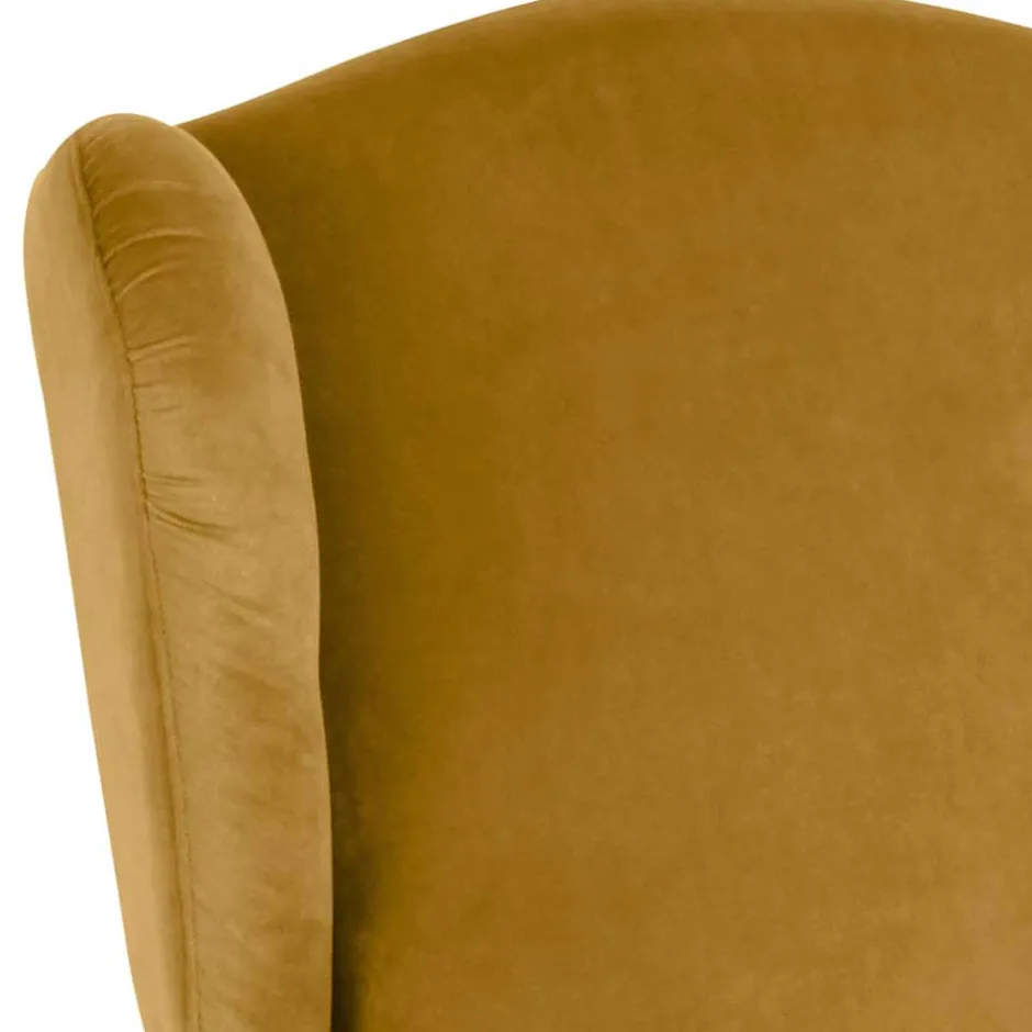 Pharao24 Gelber Ohrenbackensessel Montao> Ohrensessel