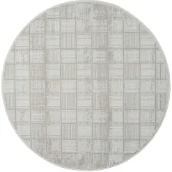 Pharao24 Gemusterter Teppich rund Rever> Teppiche