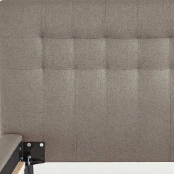 Polsterbetten*Pharao24 Gepolstertes Bett Hellbraun Olmidava