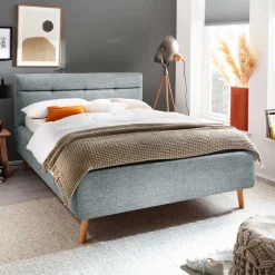 Pharao24 Gepolstertes Bett 140x200 cm Locks> Doppelbetten|Funktionsbetten