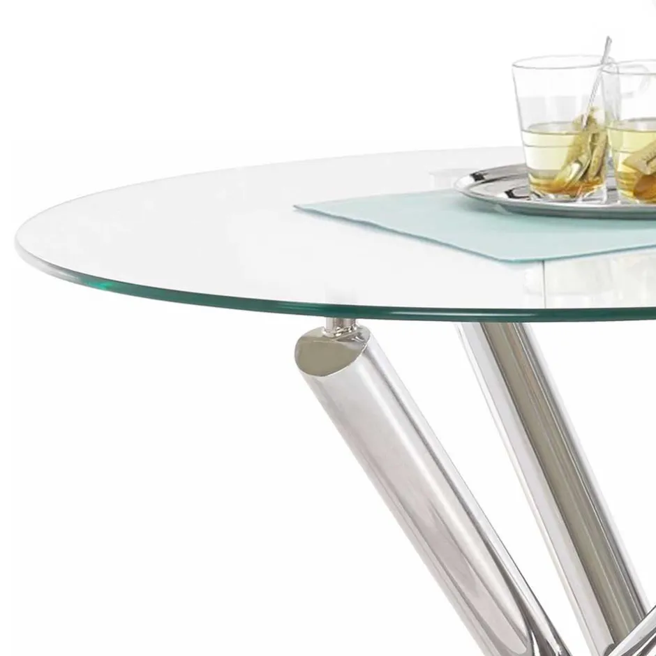 Küchentisch|Esstische*Pharao24 Glas Esstisch Gianko