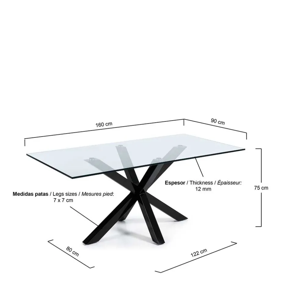 Pharao24 Glas Esszimmertisch Sinta> Küchentisch|Esstische