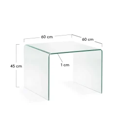 Wohnzimmertisch|Beistelltische*Pharao24 Glastisch Ginnos