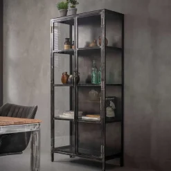 Pharao24 Glasvitrine Feliz> Wohnzimmerschrank|Vitrinenschrank