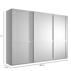 Schiebetürenschränke*Pharao24 Gleittürenschrank ohne Spiegel Tudana