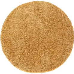 Teppiche*Pharao24 Goldgelber Shaggy Teppich Merka