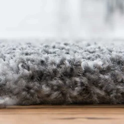 Teppiche*Pharao24 Grauer Hochflor Teppich Jeys