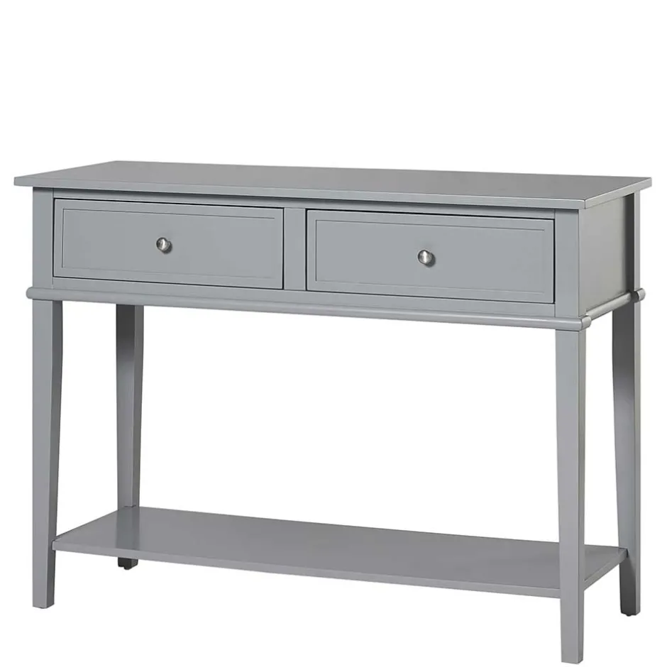 Pharao24 Grauer Konsolen Tisch Audra> Wohnzimmertisch|Konsolentische