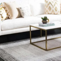 Pharao24 Grauer Kurzflor Teppich Grandios><noscript><img width=