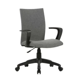 Bürostuhl*Pharao24 Grauer Schreibtischstuhl Lariusa