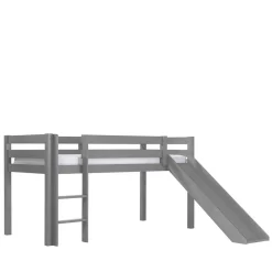 Kinderbetten|Kinderhochbetten*Pharao24 Graues Kinderhochbett Florenty