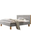 Pharao24 Graues Polster Bett Typon> Polsterbetten