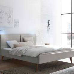 Polsterbetten*Pharao24 Graues Polsterbett Saconso