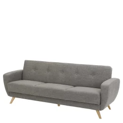 Polstermöbel|3 Sitzer Sofa*Pharao24 Graues Schlafsofa Rujona