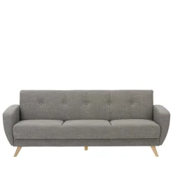 Polstermöbel|3 Sitzer Sofa*Pharao24 Graues Schlafsofa Rujona