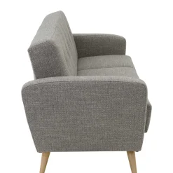 Polstermöbel|3 Sitzer Sofa*Pharao24 Graues Schlafsofa Rujona