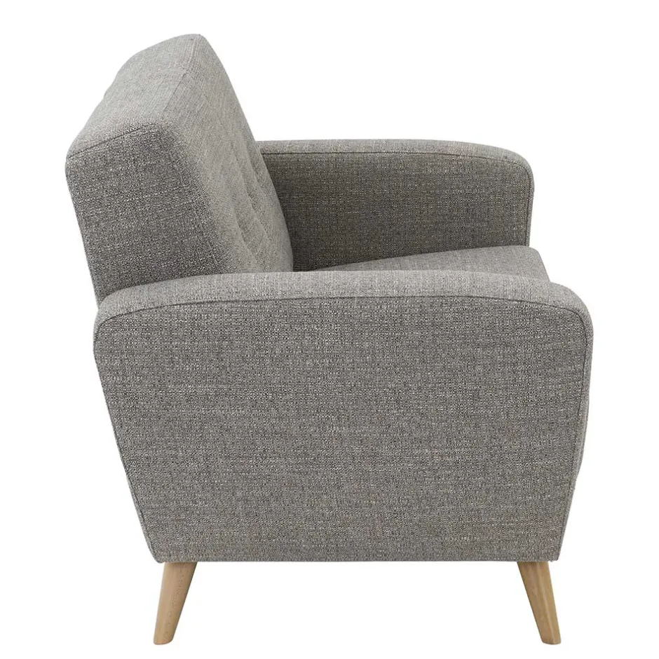 Wohnzimmercouch|2 Sitzer Sofa*Pharao24 Graues Zweiersofa Rujona